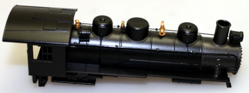 Loco Shell - Painted Unlettered - Black ( HO 0-6-0/2-6-0/2-6-2 )